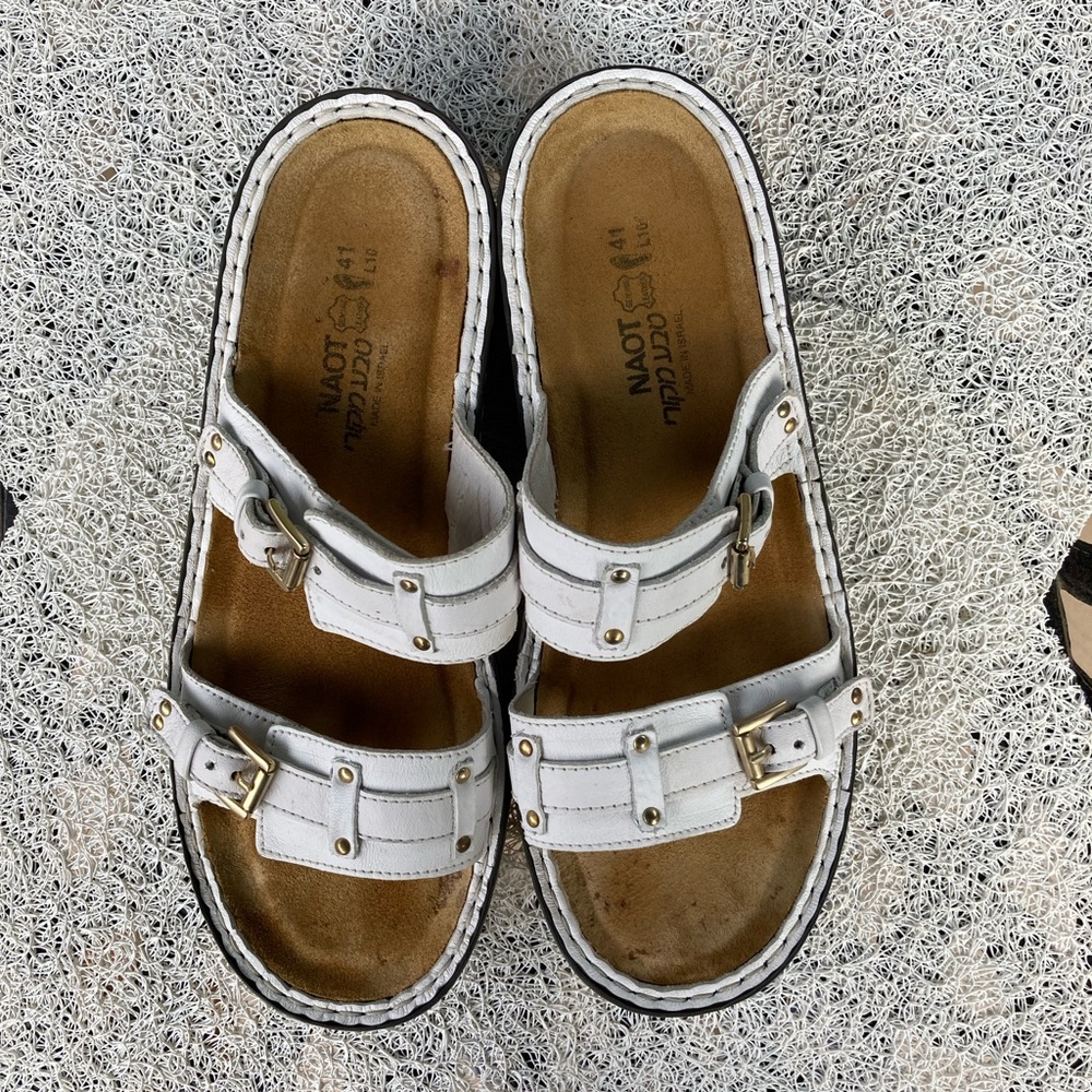 Naot women’s white sandals. Eur size 41